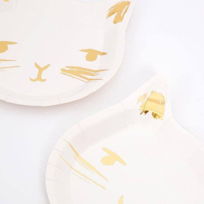 Meri Meri Kitty Cat Plates (set of 8) - partyalacarte.co.in