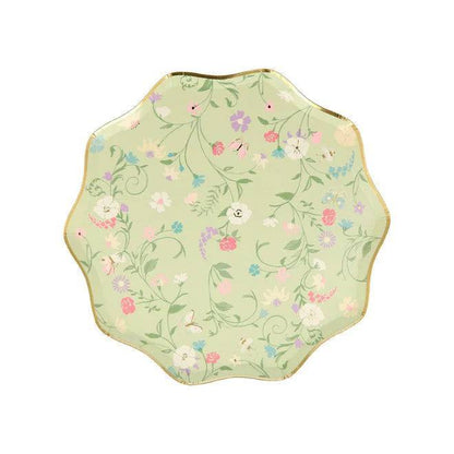 Meri Meri Laduree Paris Floral Side Plates (x 8) - partyalacarte.co.in
