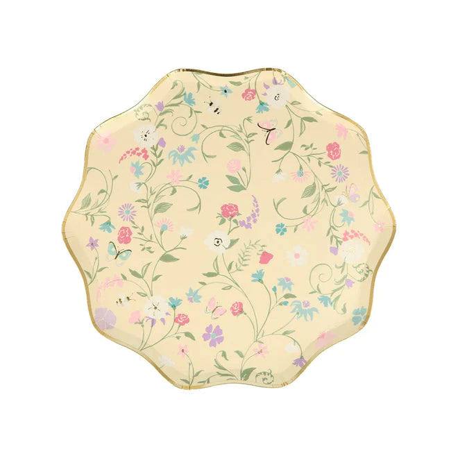 Meri Meri Laduree Paris Floral Side Plates (x 8) - partyalacarte.co.in