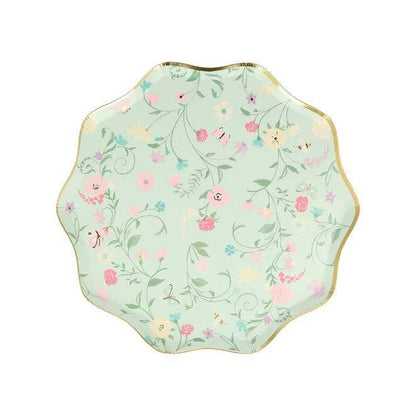 Meri Meri Laduree Paris Floral Side Plates (x 8) - partyalacarte.co.in