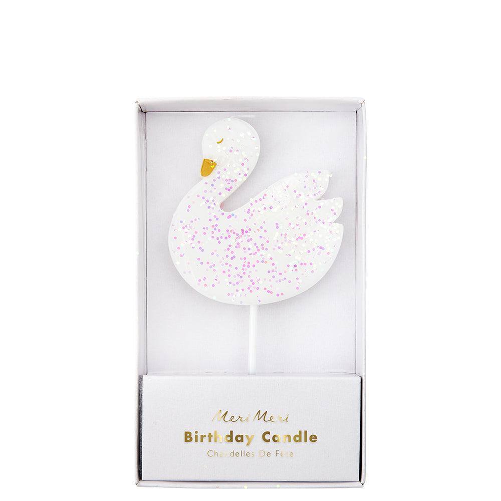 Meri Meri Large Swan Candle - partyalacarte.co.in