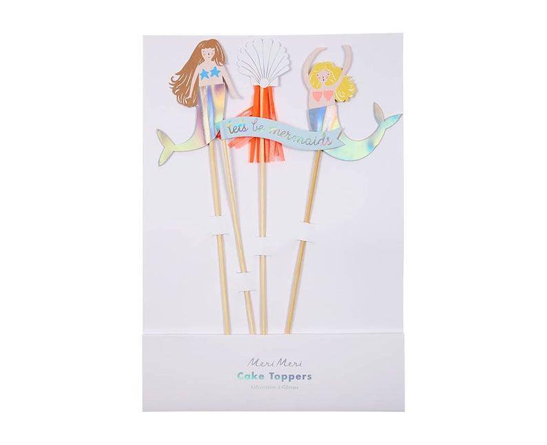 Meri Meri Let's Be Mermaids Cake Toppers (Pack of 4) - partyalacarte.co.in