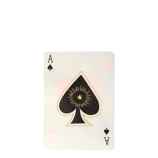Meri Meri Magic Aces Napkins (set of 16) - partyalacarte.co.in