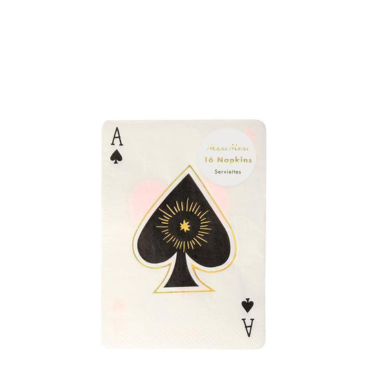 Meri Meri Magic Aces Napkins (set of 16) - partyalacarte.co.in