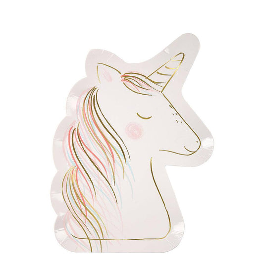 Meri Meri Magical Unicorn Plates (set of 8) - partyalacarte.co.in