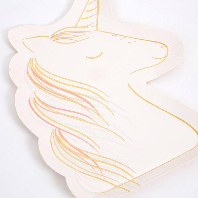 Meri Meri Magical Unicorn Plates (set of 8) - partyalacarte.co.in