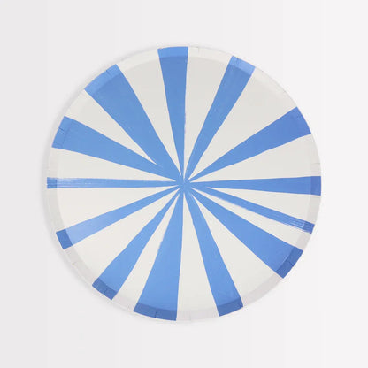 Mixed Stripe Dinner Plates (x8)