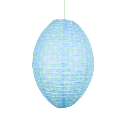 Flora Orange & Blue Paper Lanterns | Pack of 3