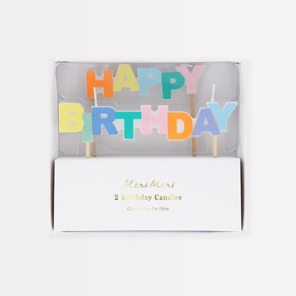 Happy Birthday Candles | Pack of 2