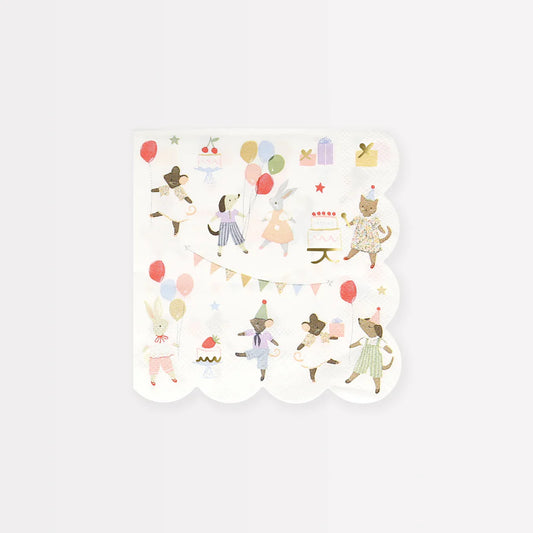 Animal Friends Small Napkins (x16)