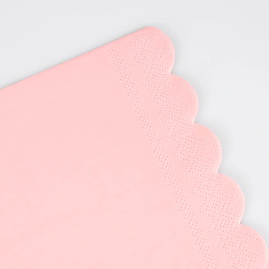 Cotton Candy Pink Small Napkins (x16)