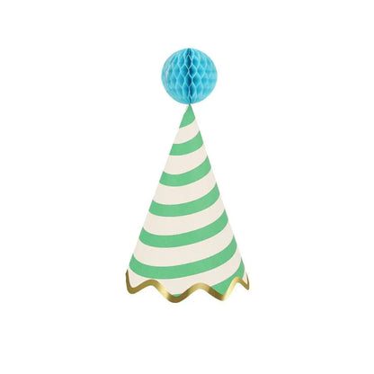 Stripe Party Hats | Pack of 8