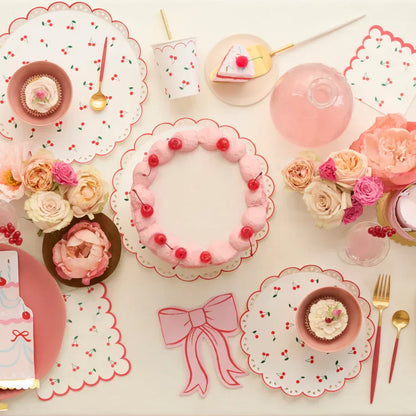 Cherry Pattern Side Plates (x8)