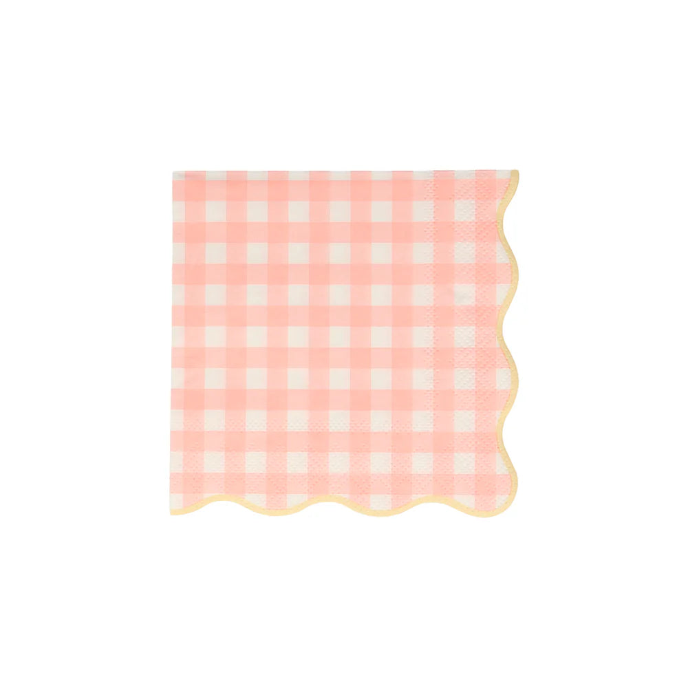 Gingham Small Napkins (x 20)