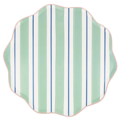 Preppy Stripe Dinner Plates (x8)