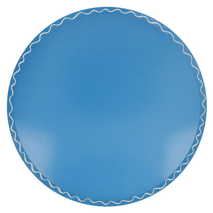 Mixed Wavy Line Dinner Plates (x8)