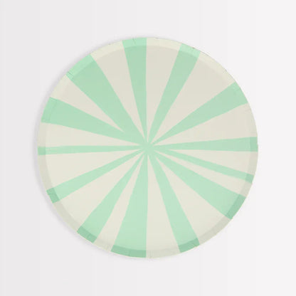 Mixed Stripe Dinner Plates (x8)