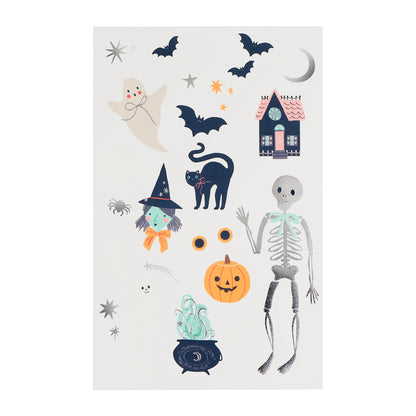 Halloween Icons Temporary Tattoos | Pack of 2 Sheets