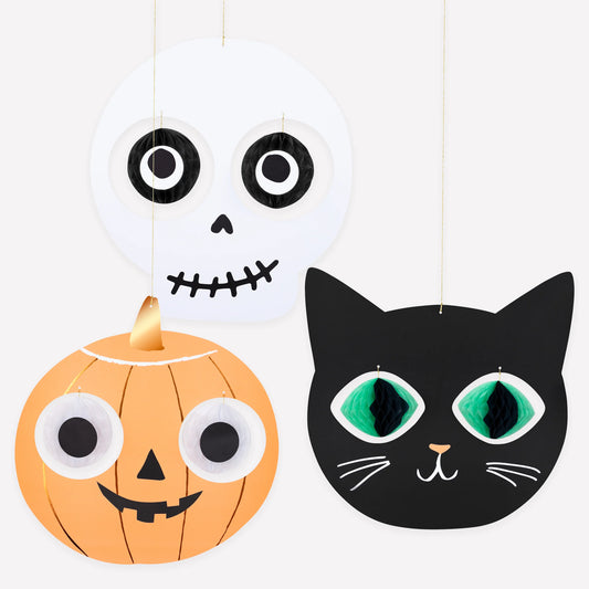 Halloween Hanging Head Decorations | Pack of 3