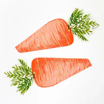 Foiled Carrot Napkins (x16)