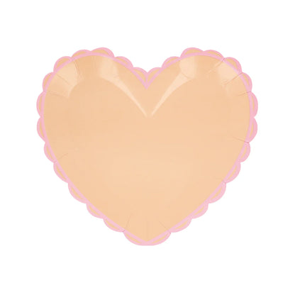 Pastel Heart Small Plates (x 8)