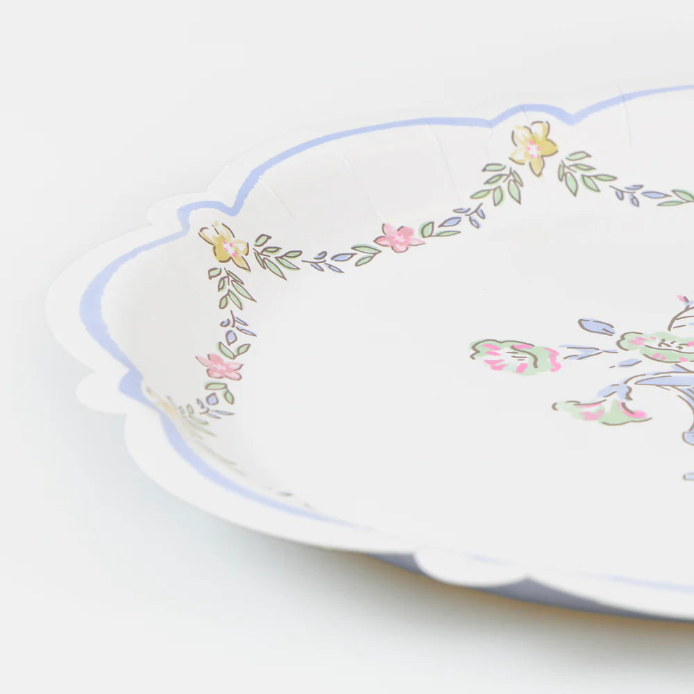 Chintz Border Plates (x 8)