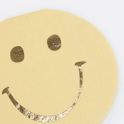 Face Icons Shaped  Napkins (x16)