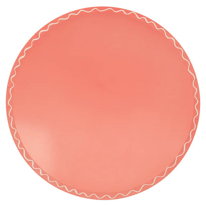 Mixed Wavy Line Dinner Plates (x8)