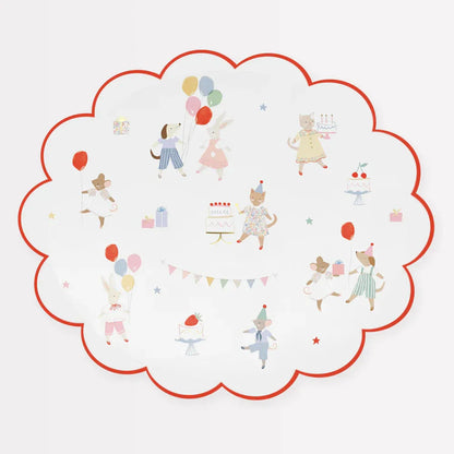 Animal Friends Dinner Plates (x8)