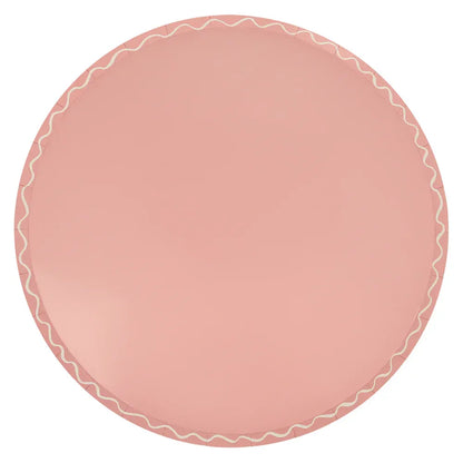 Mixed Wavy Line Dinner Plates (x8)