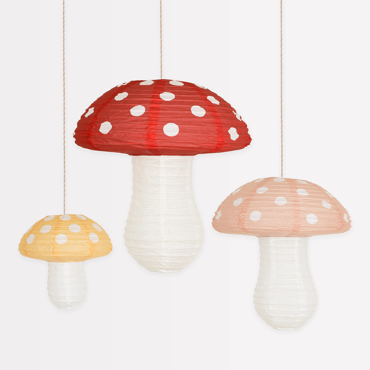 Mushroom Paper Lanterns | Pack of 3