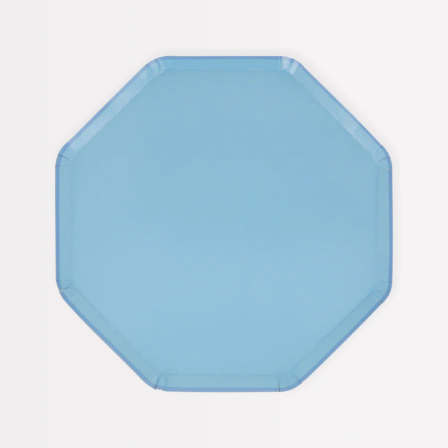 Cornflower Blue Side Plates (x8)