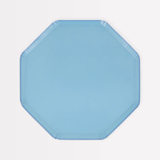 Cornflower Blue Side Plates (x8)