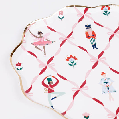 Nutcracker Ballet Dinner Plates (x8)
