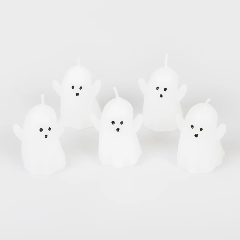 Mini Ghost Candles (x5)