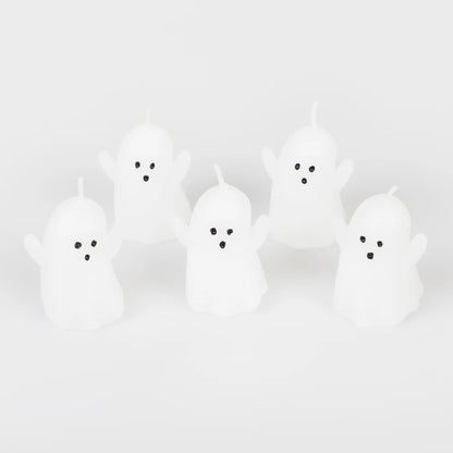 Mini Ghost Candles (x5)