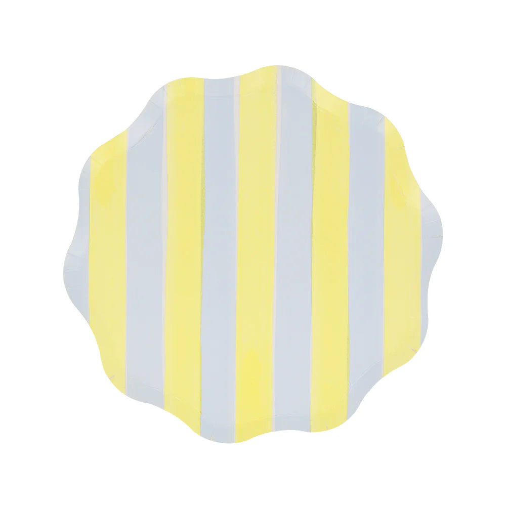 Pastel Stripe Side Plates (x 8)
