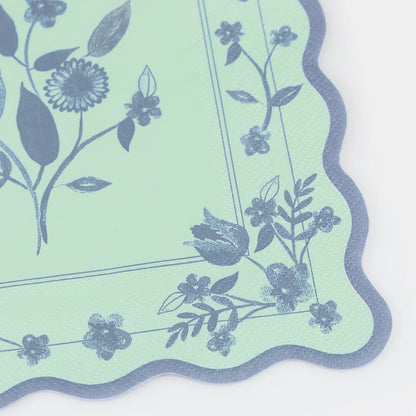 Vintage Botanical Large Napkins (x 16)