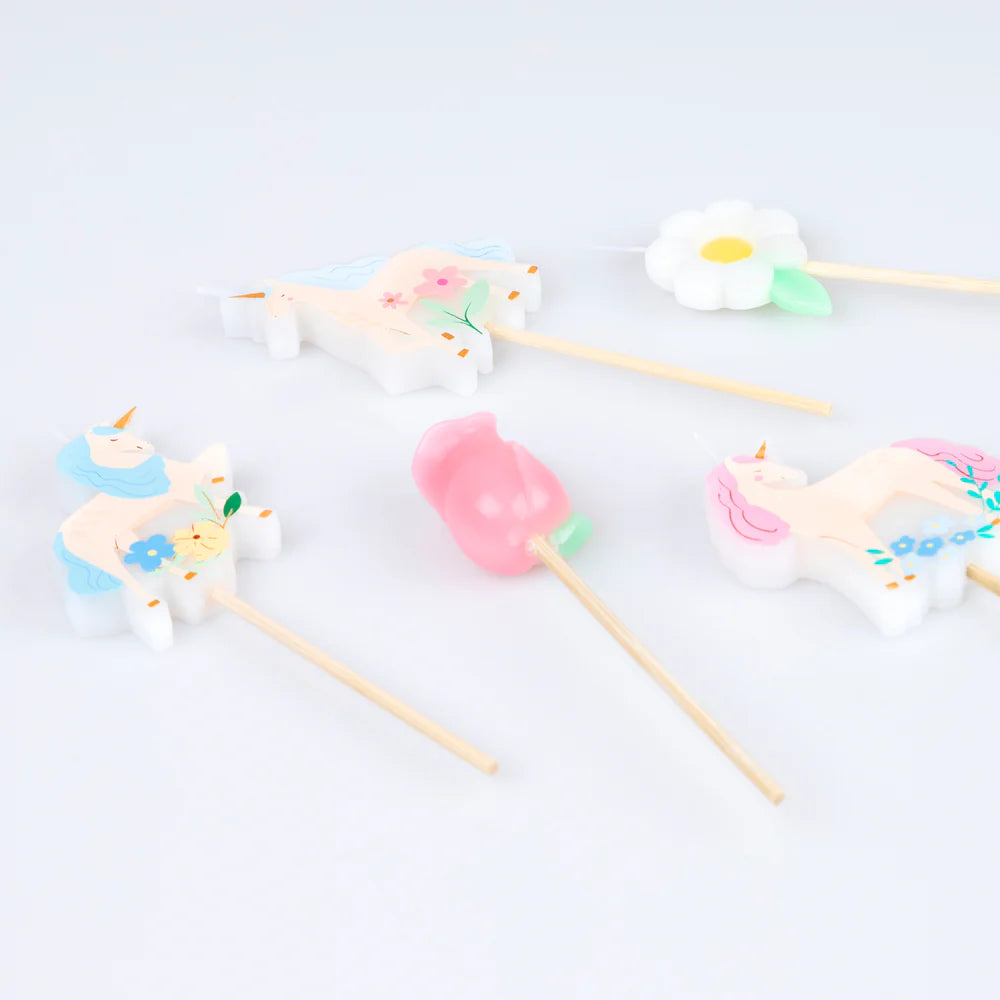 Meadow Unicorns Candles (x5)