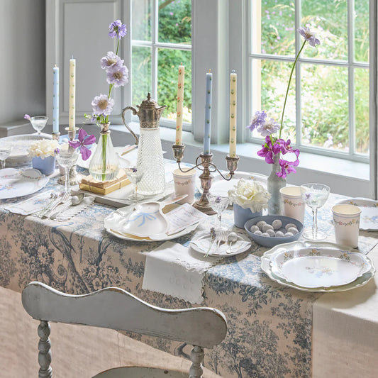 Chintz Border Cups (x 8)