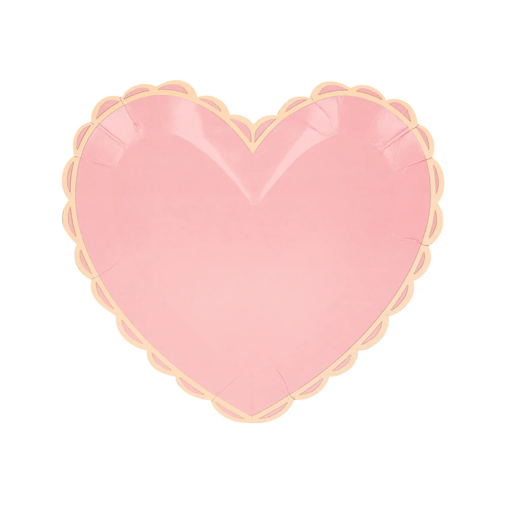 Pastel Heart Small Plates (x 8)