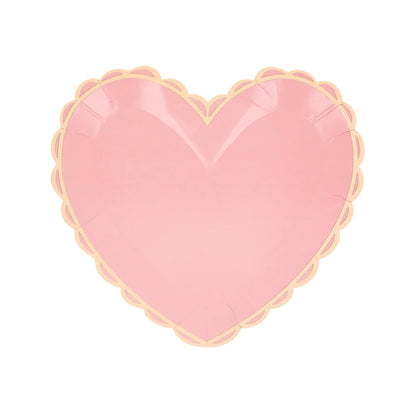 Pastel Heart Small Plates (x 8)