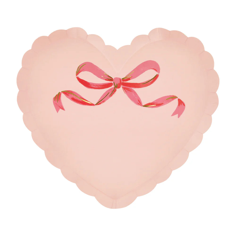 Coquette Heart Plates (x 8)