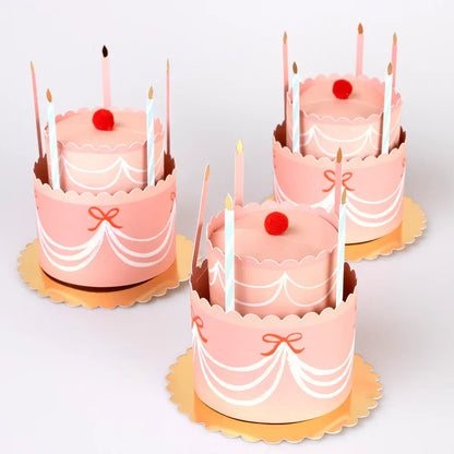 Fancy Cake Party Hats (x8)