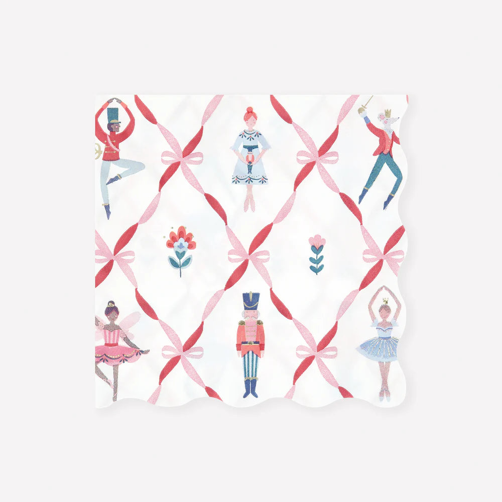 Nutcracker Ballet Large Napkins (x16)