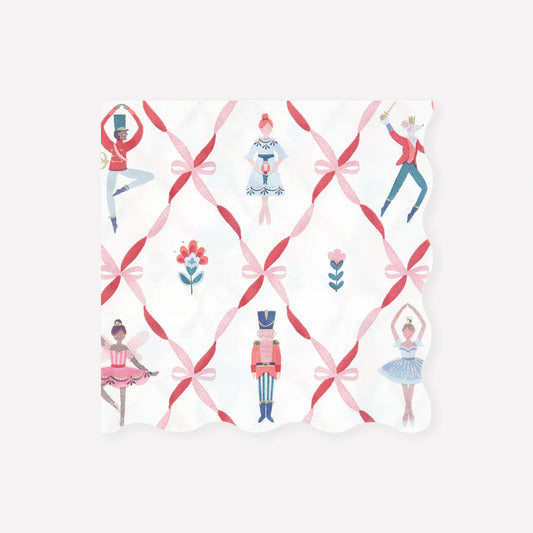 Nutcracker Ballet Large Napkins (x16)