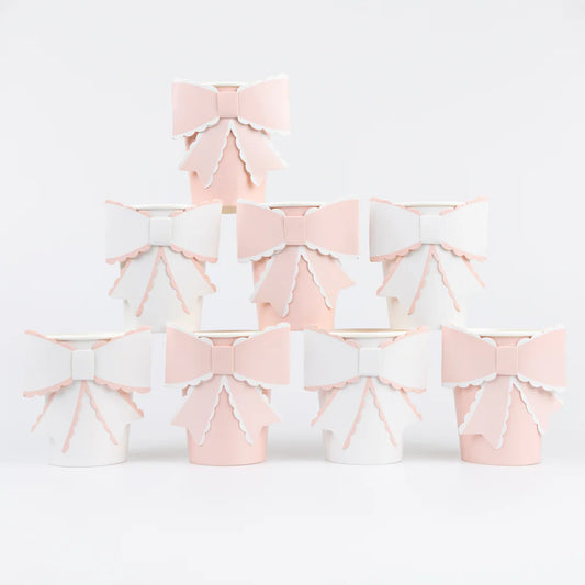 Scalloped Bow Cups (x 8)