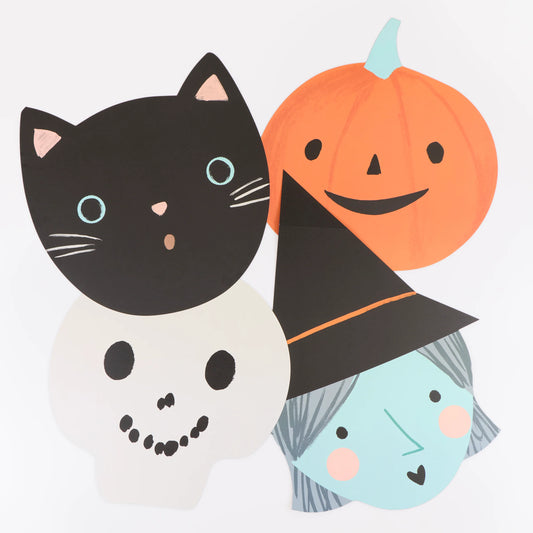 Halloween Character Paper Placemats | Pack of 12