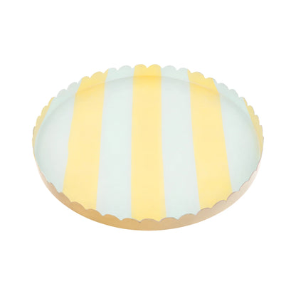 Pastel Striped Medium Accessory Tray