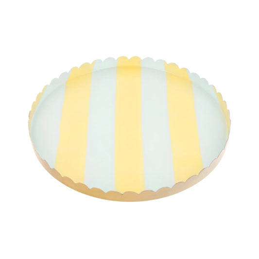 Pastel Striped Medium Accessory Tray